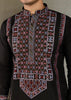 Phantom Black Embroidered Stitched Kurta Set
