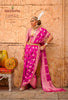 Princess Pink Woven Banarasi Georgette Silk Saree