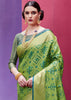 MINT GREEN WOVEN PATOLA SILK SAREE (5981170991297)