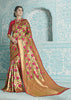 GOLDEN RUST WOVEN PAITHANI ZARI SAREE (6060253118657)