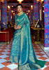 BEAMING BLUE WOVEN KANJIVARAM SILK SAREE (5673679978647)