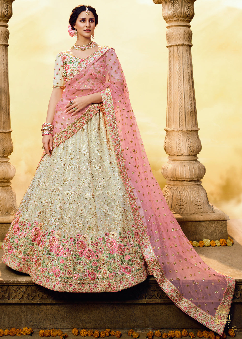 Designer Sequins Embroidered Heavy Net Lehenga Choli – SNAZZYHUNT