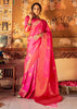 ROYAL GLODEN PINK WOVEN KANJIVARAM SILK SAREE (6916225237185)