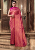 DAHLIA PURPLE BRONZE ZARI WOVEN KANJIVARAM SILK SAREE