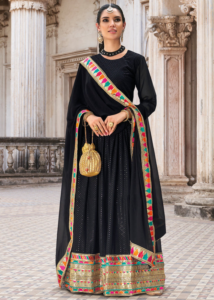 Black shop designer anarkali