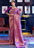 Extra 10% off: ROYAL PRINCESS GOLDEN WINE WOVEN KANJIVARAM SAREE (5967197831361)