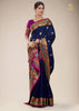 ROYAL BLUE WOVEN PAITHANI SAREE (6774911303873)