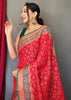 BRIDAL RED WOVEN PATOLA SILK SAREE