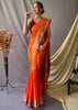 NARANGI ORANGE WOVEN PAITHANI SILK SAREE