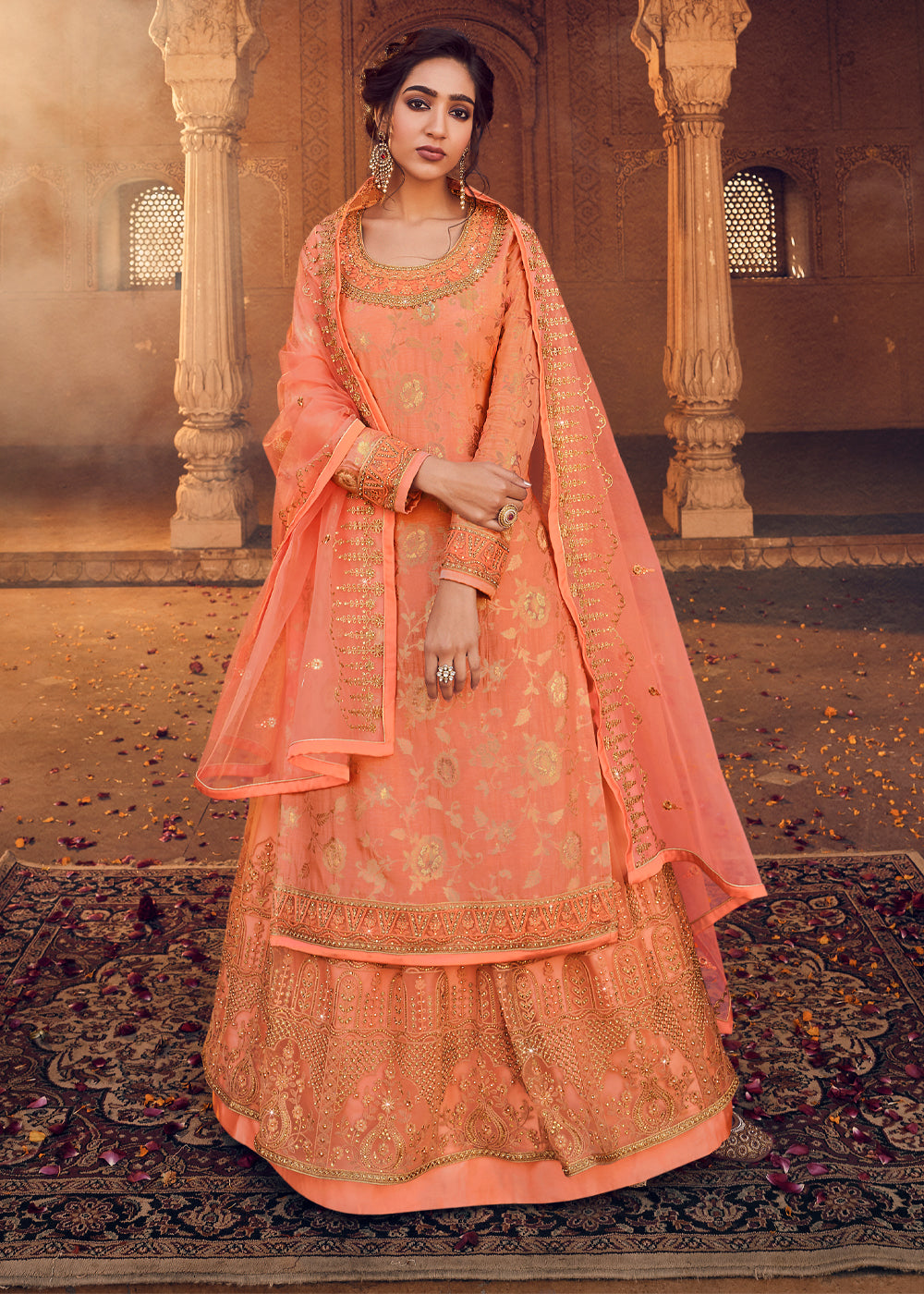 Buy online Embroidered Sharara Semi-stitched Suit from Suits & Dress  material for Women by Shimeroo Fashion for ₹4500 at 0% off | 2024  Limeroad.com
