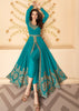 RIVER BLUE EMBROIDERED ANARKALI (6652807545025)