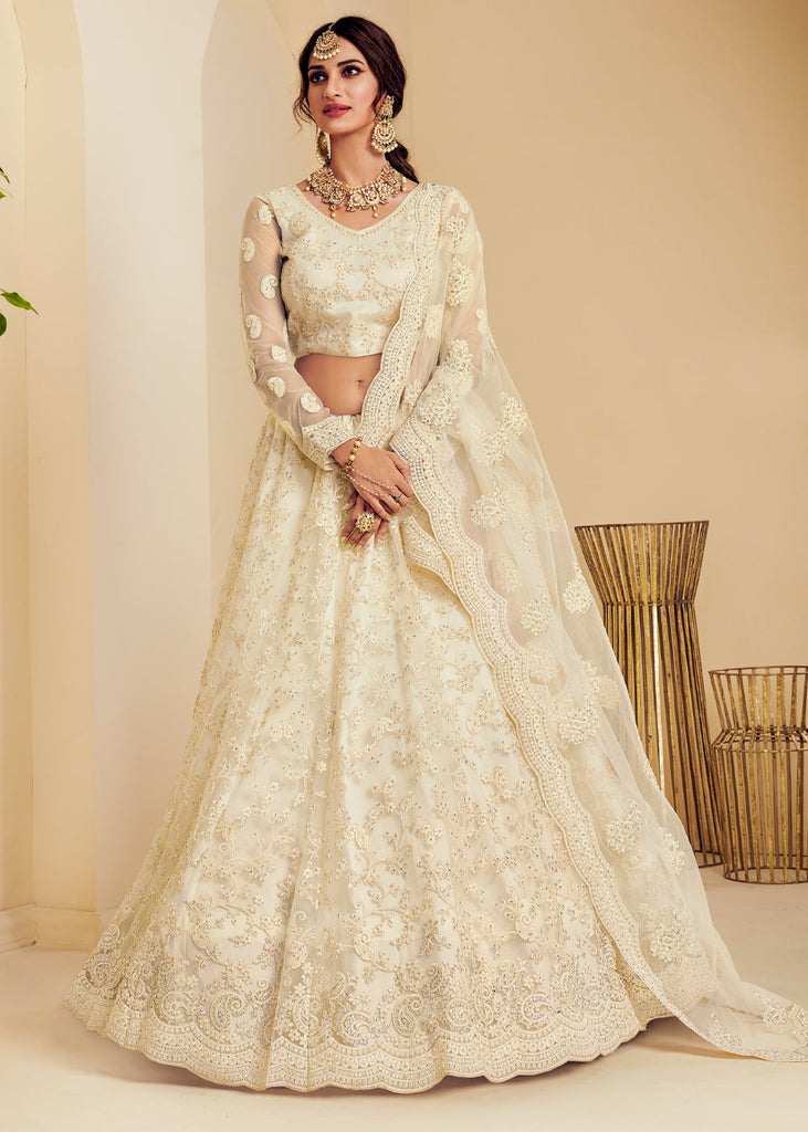 Off white heavy dupatta sale