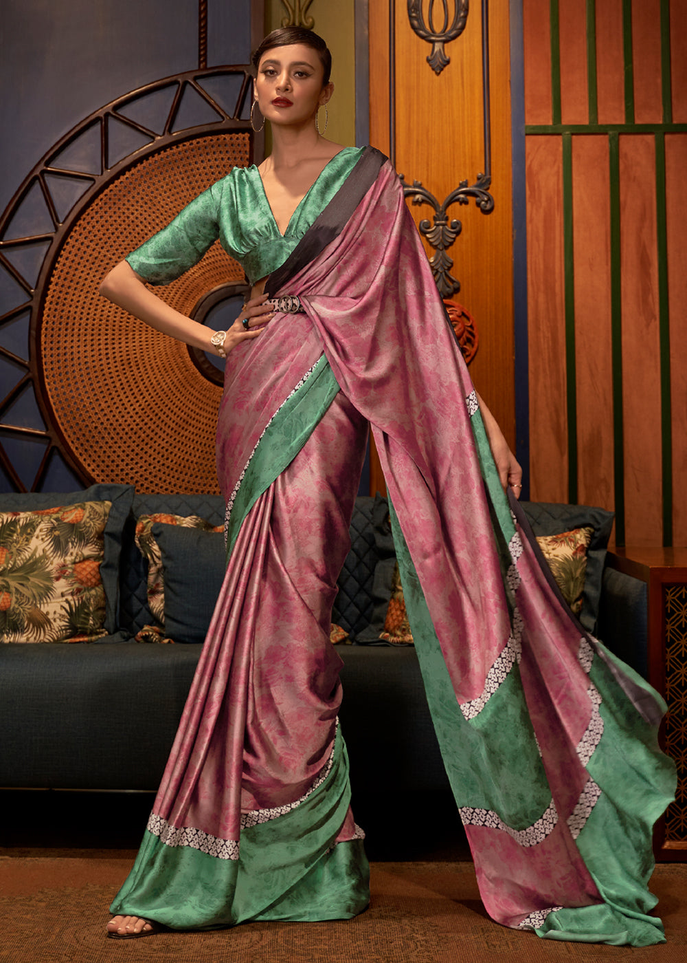 Latest Designer Party Wear Soft Silk Saree - Stylecaret.com