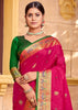 VIVID PINK WOVEN HANDLOOM PAITHANI SAREE (6819808051393)