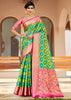 Leaf Green Woven Banarasi Rangkath Silk Saree