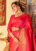 ROYAL PRINCESS PINK WOVEN KANJIVARAM SILK SAREE (6916234805441)