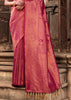 DAHLIA PURPLE BRONZE ZARI WOVEN KANJIVARAM SILK SAREE