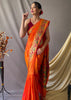 NARANGI ORANGE WOVEN PAITHANI SILK SAREE