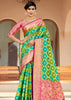 Leaf Green Woven Banarasi Rangkath Silk Saree