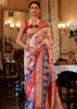 FLORAL PINK WOVEN PATOLA SILK SAREE