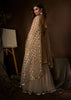 STONE BEIGE HEAVY EMBROIDERED NET SEMI STITCHED SUIT (6652876226753)