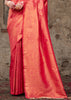 RUBY PINK BRONZE ZARI WOVEN KANJIVARAM SILK SAREE