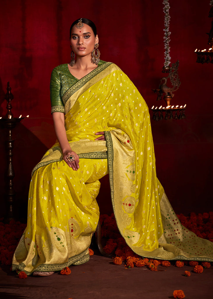 Mystical Aura of Banarasi Georgette Saree in the Sassy World