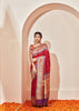 Morbagh : Paithani Saree in the Shades of Red and Golden Festive Border (6894222409921)