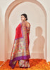 Morbagh : Paithani Saree in the Shades of Red and Golden Festive Border (6894222409921)