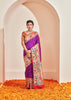 Morbagh : Paithani Saree in the Shades of Purple and Golden Red Festive Border (6894243676353)