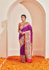 Morbagh : Paithani Saree in the Shades of Purple and Golden Red Festive Border (6894243676353)