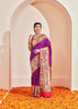 Morbagh : Paithani Saree in the Shades of Purple and Golden Red Festive Border (6894243676353)