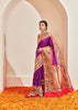 Morbagh : Paithani Saree in the Shades of Purple and Golden Red Festive Border (6894243676353)