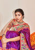 Morbagh : Paithani Saree in the Shades of Purple and Golden Red Festive Border (6894243676353)