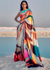 MULTICOLOR PRINT SAGA SAREE (6138391658689)