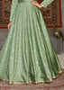 KIWI GREEN SEMI STITCHED ANARKALI (6900474380481)