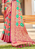 Green And Red Woven Banarasi Rangkath Silk Saree