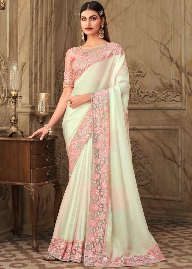 Pink Satin Silk Designer Saree 244081 | Party wear sarees, Saree designs,  Pink saree