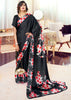 MOOD INDIGO BLACK PRINT SAGA SAREE (5975321968833)