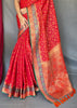 BRIDAL RED WOVEN PATOLA SILK SAREE