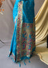 ANGEL BLUE WOVEN PAITHANI SILK SAREE