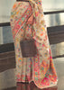 Off White Woven Kashmiri Cotton Silk Saree