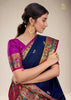 ROYAL BLUE WOVEN PAITHANI SAREE (6774911303873)