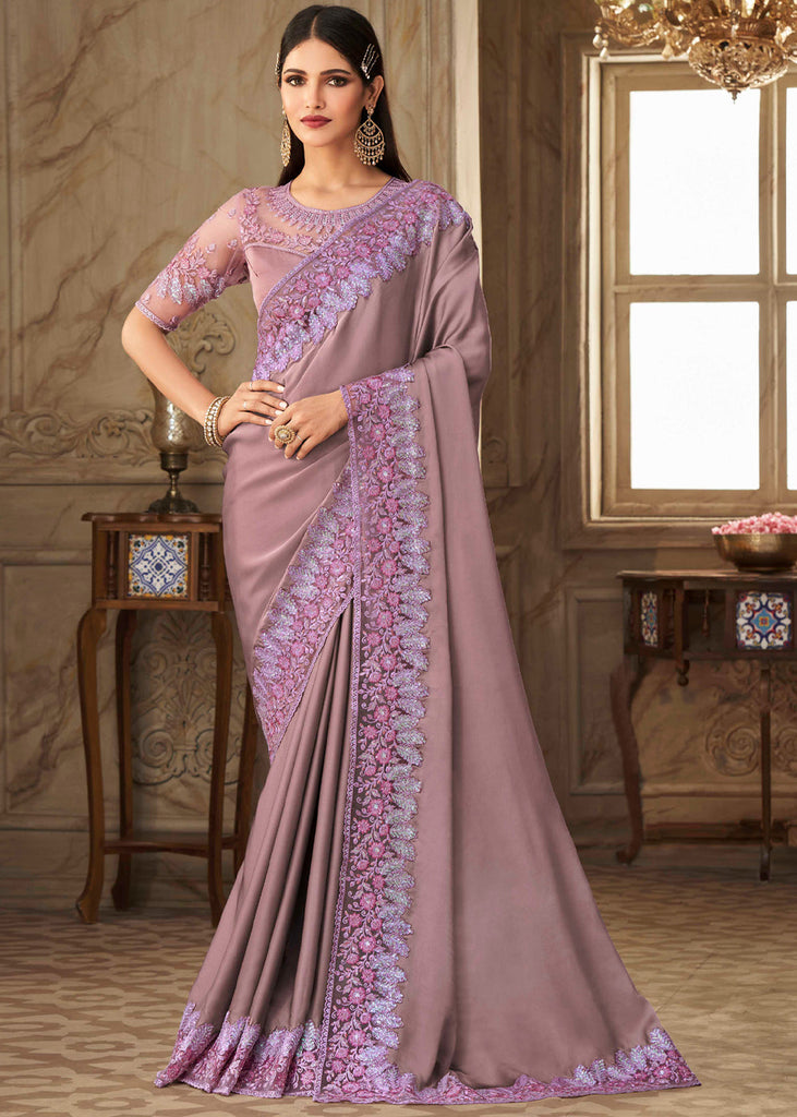 designer georgette saree with satin silk blouse at Rs.899/Piece in surat  offer by geet gauri fashion