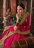 RANI PINK WOVEN BANARASI SILK SAREE WITH EMBROIDERED BLOUSE (6639029158081)