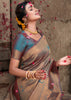 SILVER GREY BRONZE ZARI WOVEN KANJIVARAM SILK SAREE