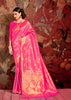 Fuchsia Pink Kanjivaram Saree (5763290824855)