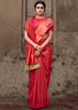 RUBY PINK BRONZE ZARI WOVEN KANJIVARAM SILK SAREE