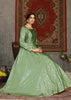 KIWI GREEN SEMI STITCHED ANARKALI (6900474380481)