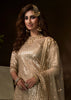 DUSKY GOLDEN BEIGE HEAVY EMBROIDERED SEMI STITCHED SHARARA (6652885106881)